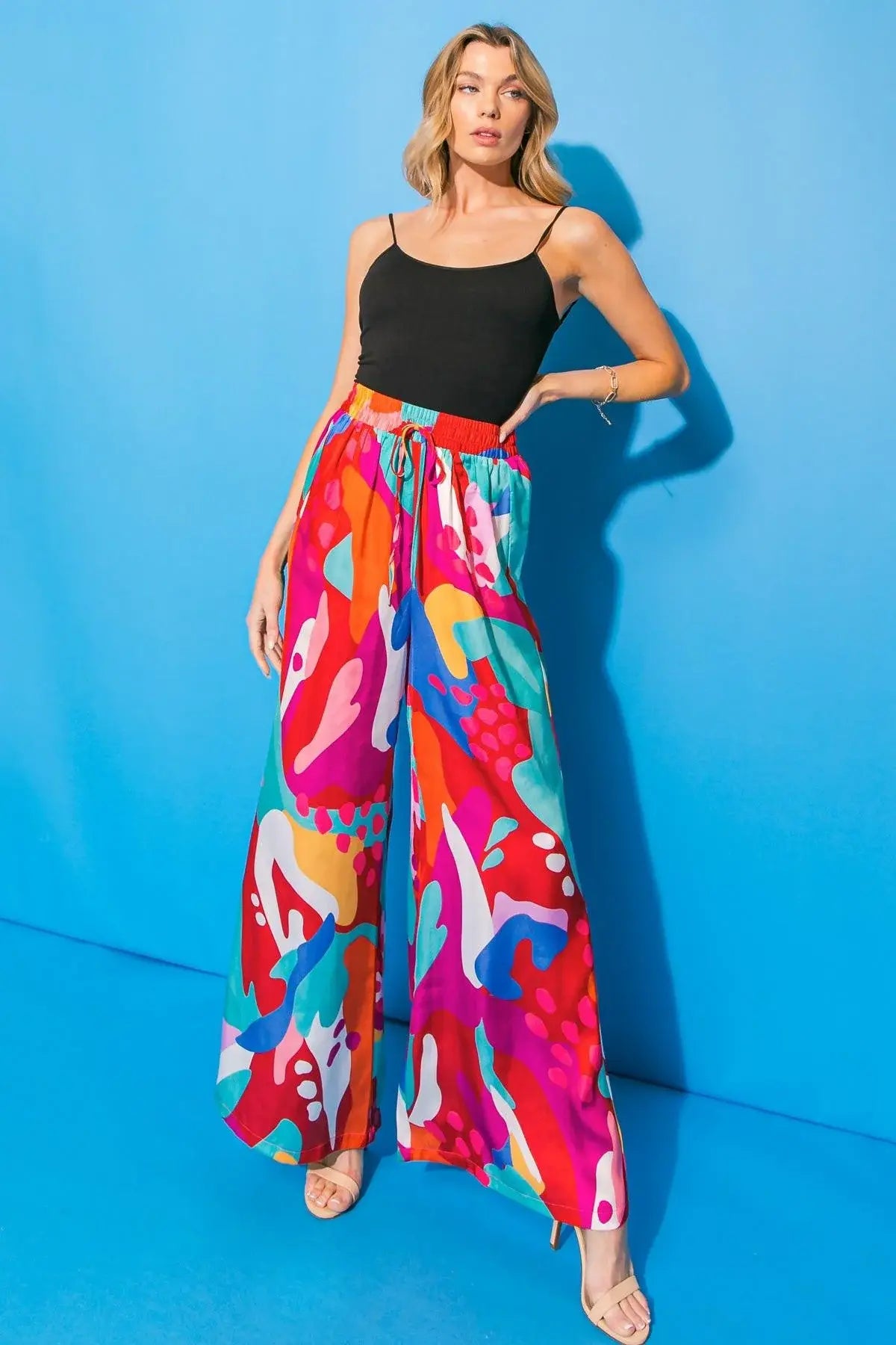 CANCUN GETAWAY SATIN PANTS - Flying Tomato - Flyclothing LLC