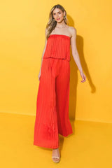 MY RED TOMATO WOVEN JUMPSUIT - Flying Tomato - Flyclothing LLC