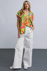 ADORABLE POSH WOVEN CARGO PANTS - Flying Tomato - Flyclothing LLC