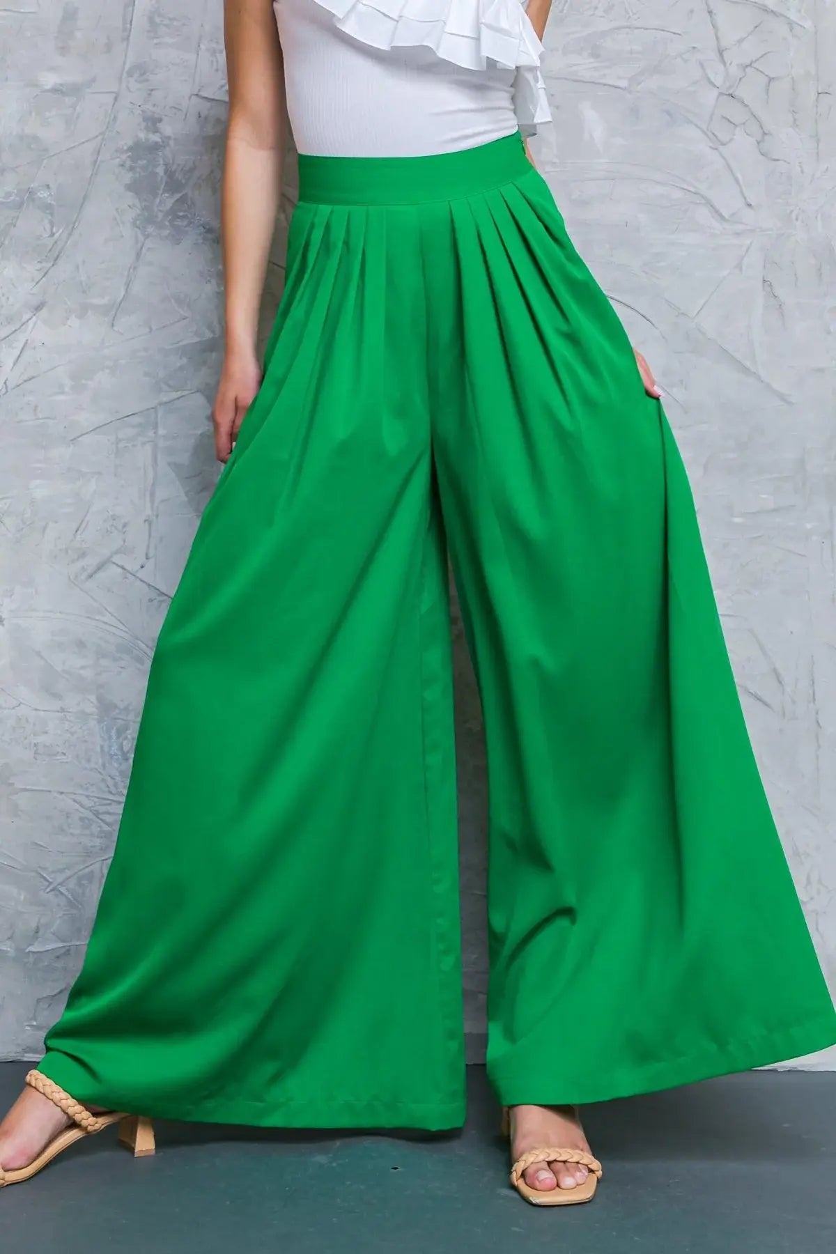 AT THE WISHING WELL WOVEN PANTS - Flying Tomato - Flyclothing LLC