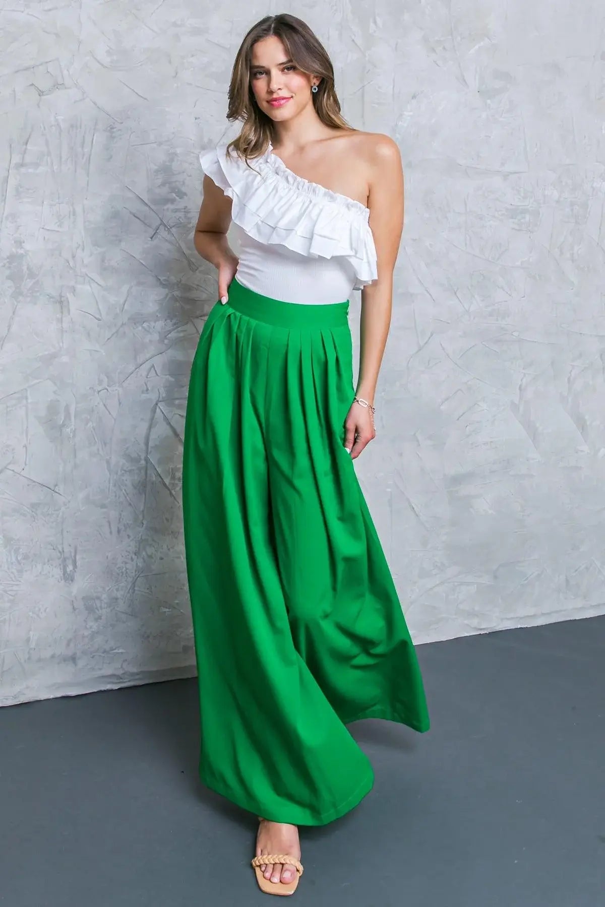 AT THE WISHING WELL WOVEN PANTS - Flying Tomato - Flyclothing LLC