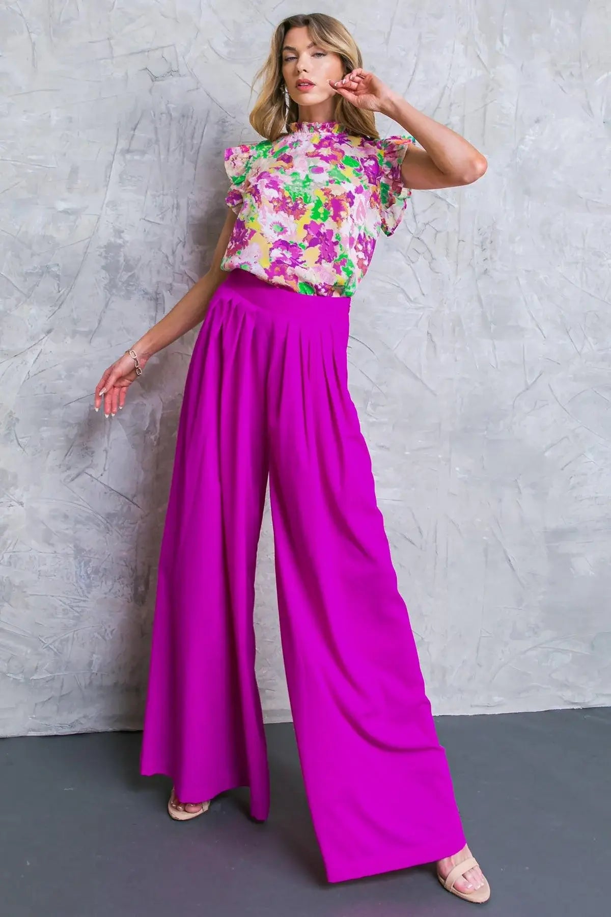 AT THE WISHING WELL WOVEN PANTS - Flying Tomato - Flyclothing LLC