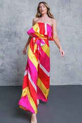 BROADWALK DREAM WOVEN JUMPSUIT - Flying Tomato - Flyclothing LLC