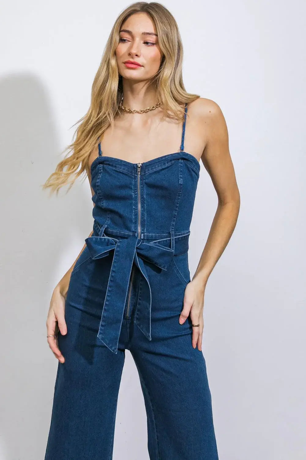 DRIFT AWAY DENIM JUMPSUIT - Flying Tomato - Flyclothing LLC