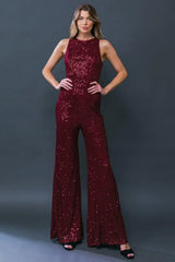 DIVINE WANDERINGS SEQUIN JUMPSUIT - Flying Tomato - Flyclothing LLC