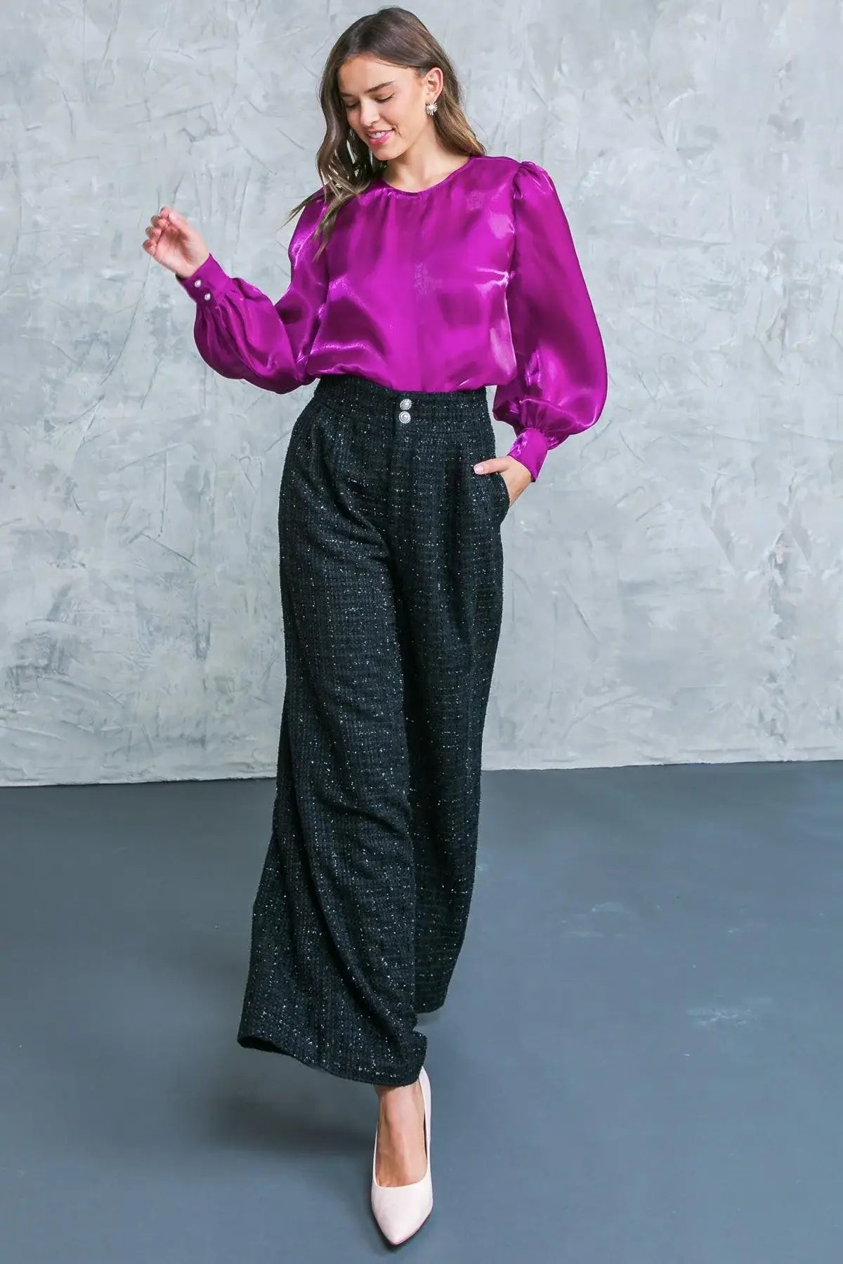 ALWAYS PRAISEWORTHY TWEED PANTS - Flying Tomato - Flyclothing LLC