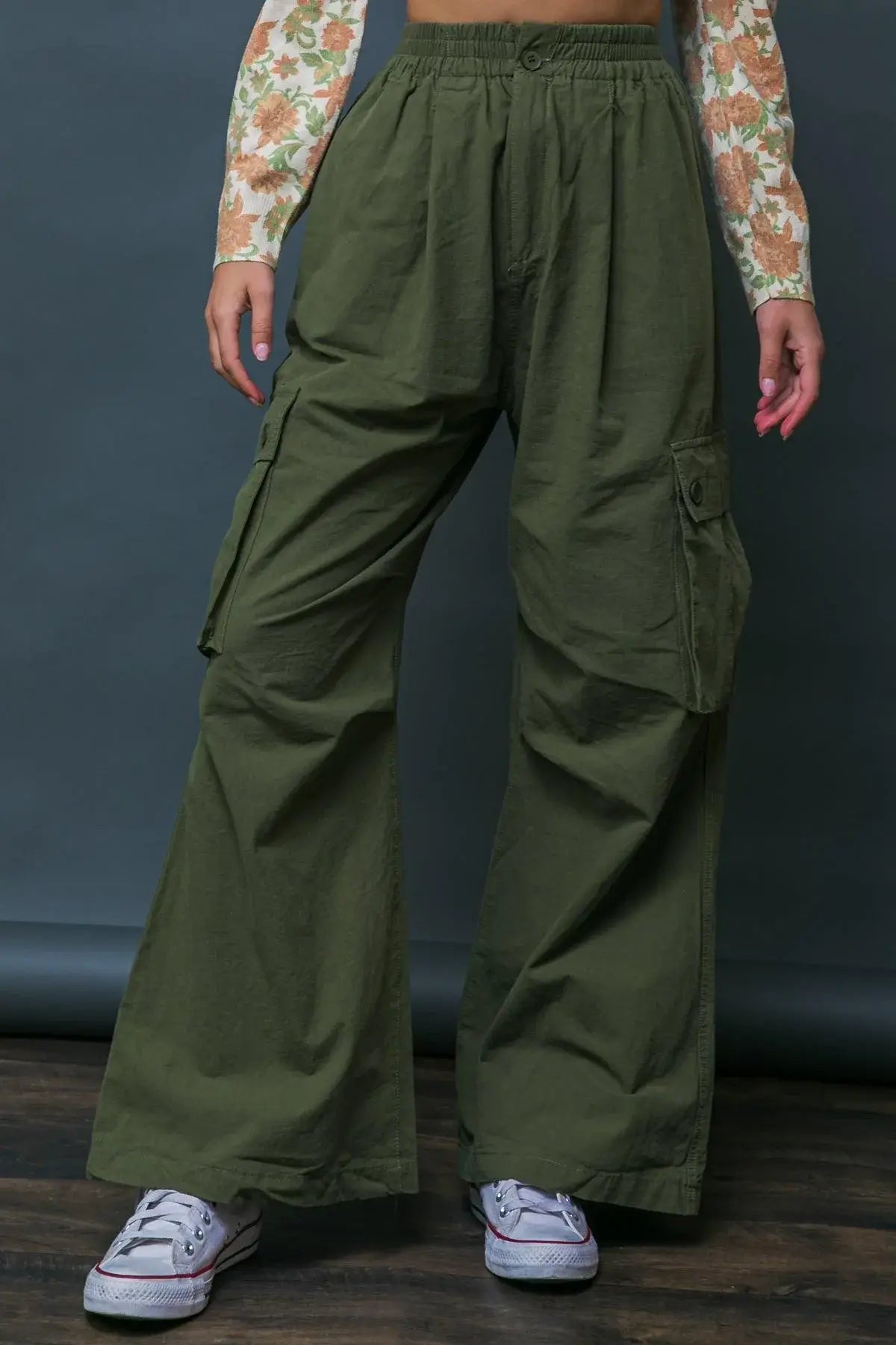 INCREDIBLE MOMENTS WOVEN CARGO PANTS - Flying Tomato - Flyclothing LLC