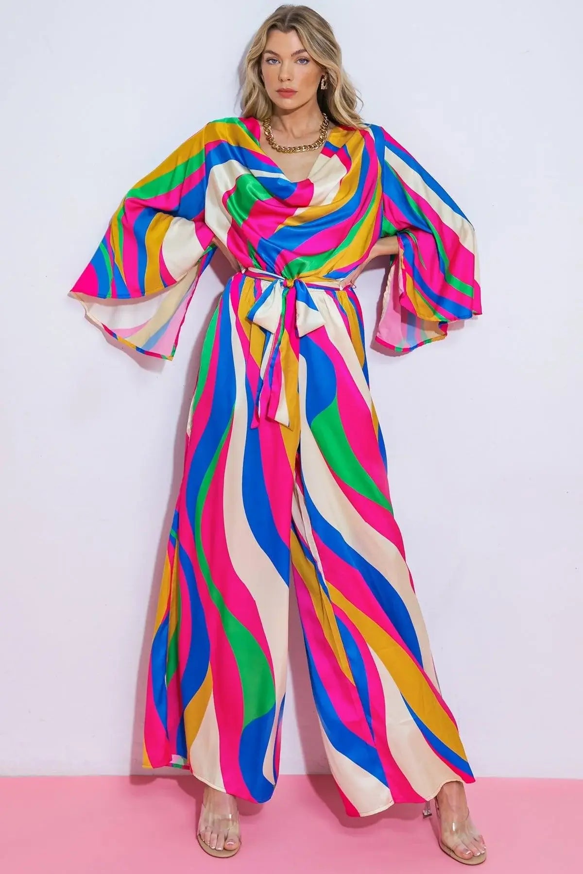 ENDLESS MEMORIES WOVEN JUMPSUIT - Flying Tomato - Flyclothing LLC