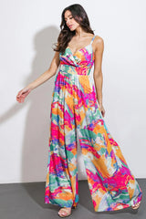WANDERING AROUND WOVEN JUMPSUIT - Flying Tomato - Flyclothing LLC