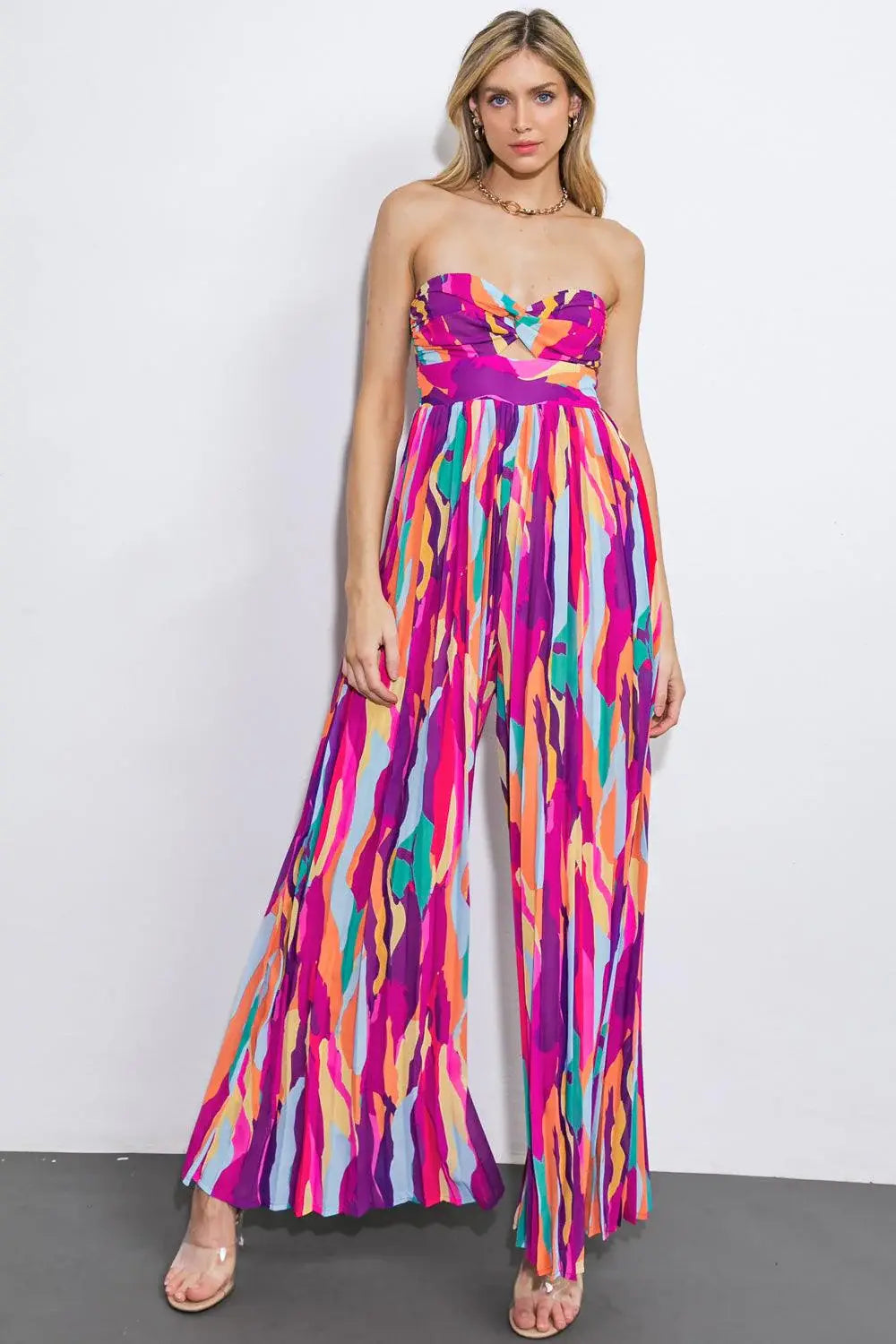 ONE THING AT A TIME WOVEN JUMPSUIT - Flying Tomato - Flyclothing LLC