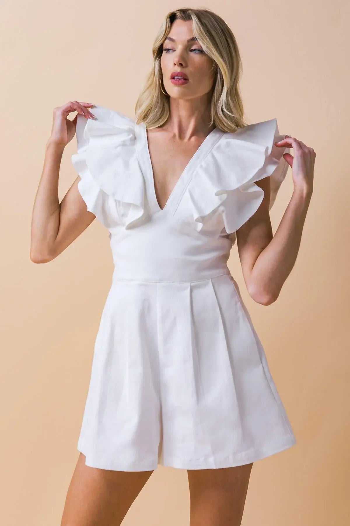 CHILLY MOMENT TWILL ROMPER - Flying Tomato - Flyclothing LLC