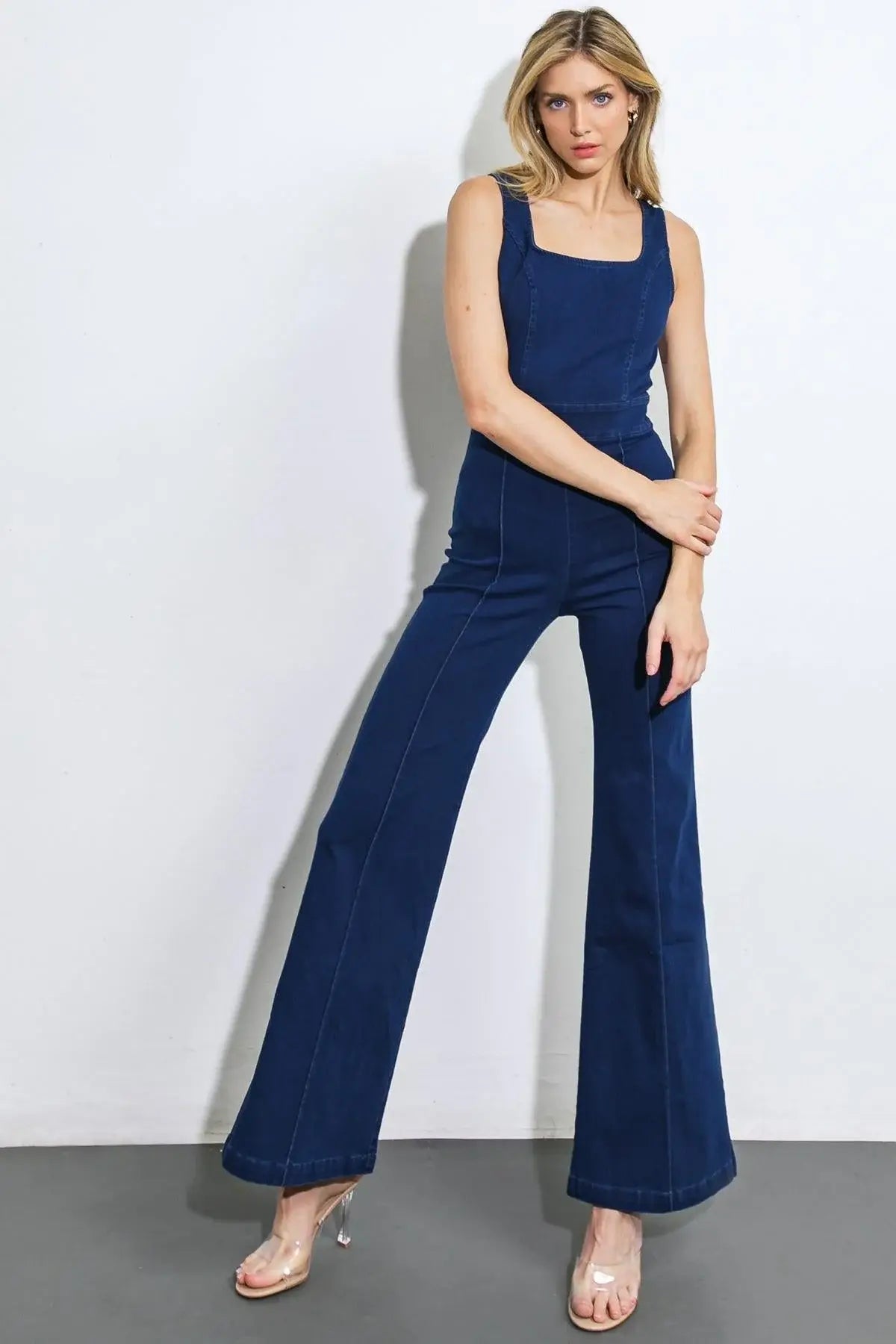 THIS ONE'S FOR YOU DENIM JUMPSUIT - Flying Tomato - Flyclothing LLC