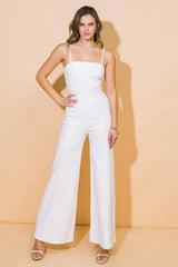 PERFECT SHINE TWILL JUMPSUIT - Flying Tomato - Flyclothing LLC