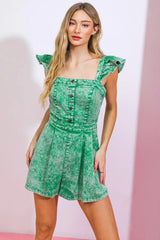 WORK IT GIRL WASHED ROMPER - Flying Tomato - Flyclothing LLC