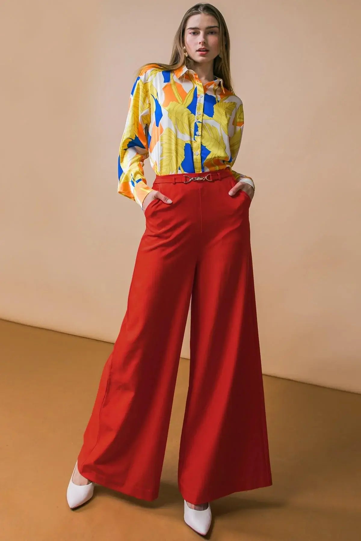 SWEET FEELINGS WOVEN PANTS - Flying Tomato - Flyclothing LLC