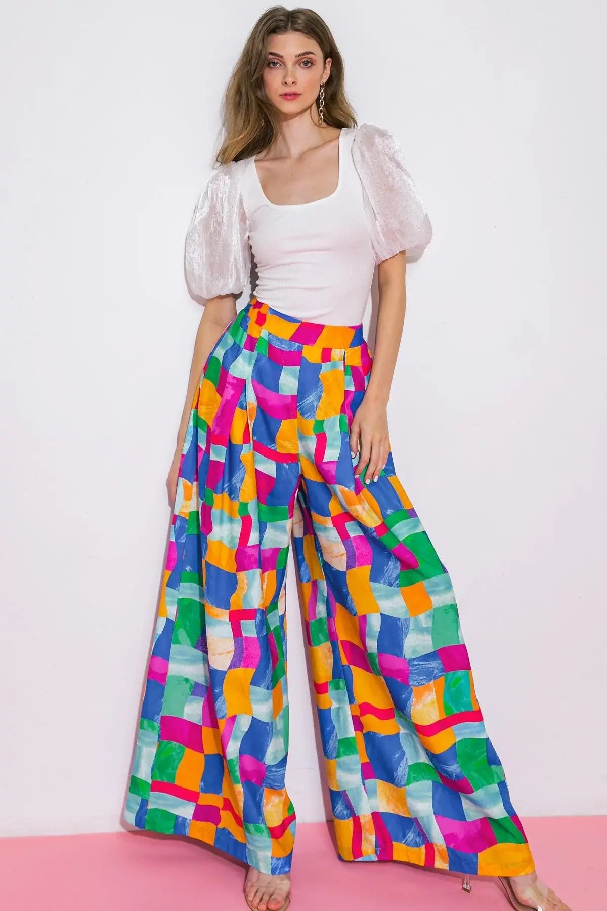 LOVELY STATEMENT WOVEN PANTS - Flying Tomato - Flyclothing LLC
