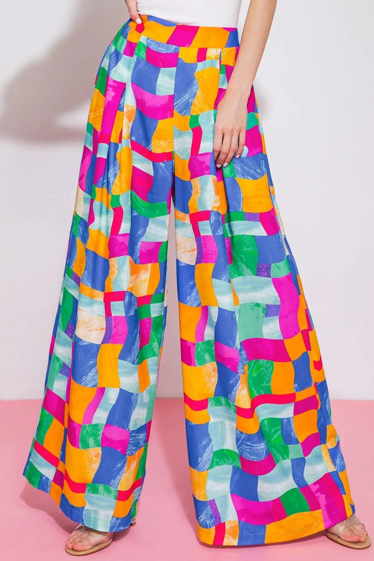 LOVELY STATEMENT WOVEN PANTS - Flying Tomato - Flyclothing LLC