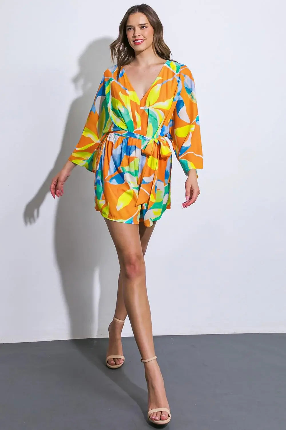 QUITTING TIME WOVEN ROMPER - Flying Tomato - Flyclothing LLC