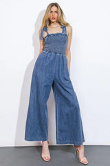 GETTING IT DONE DENIM JUMPSUIT - Flying Tomato - Flyclothing LLC