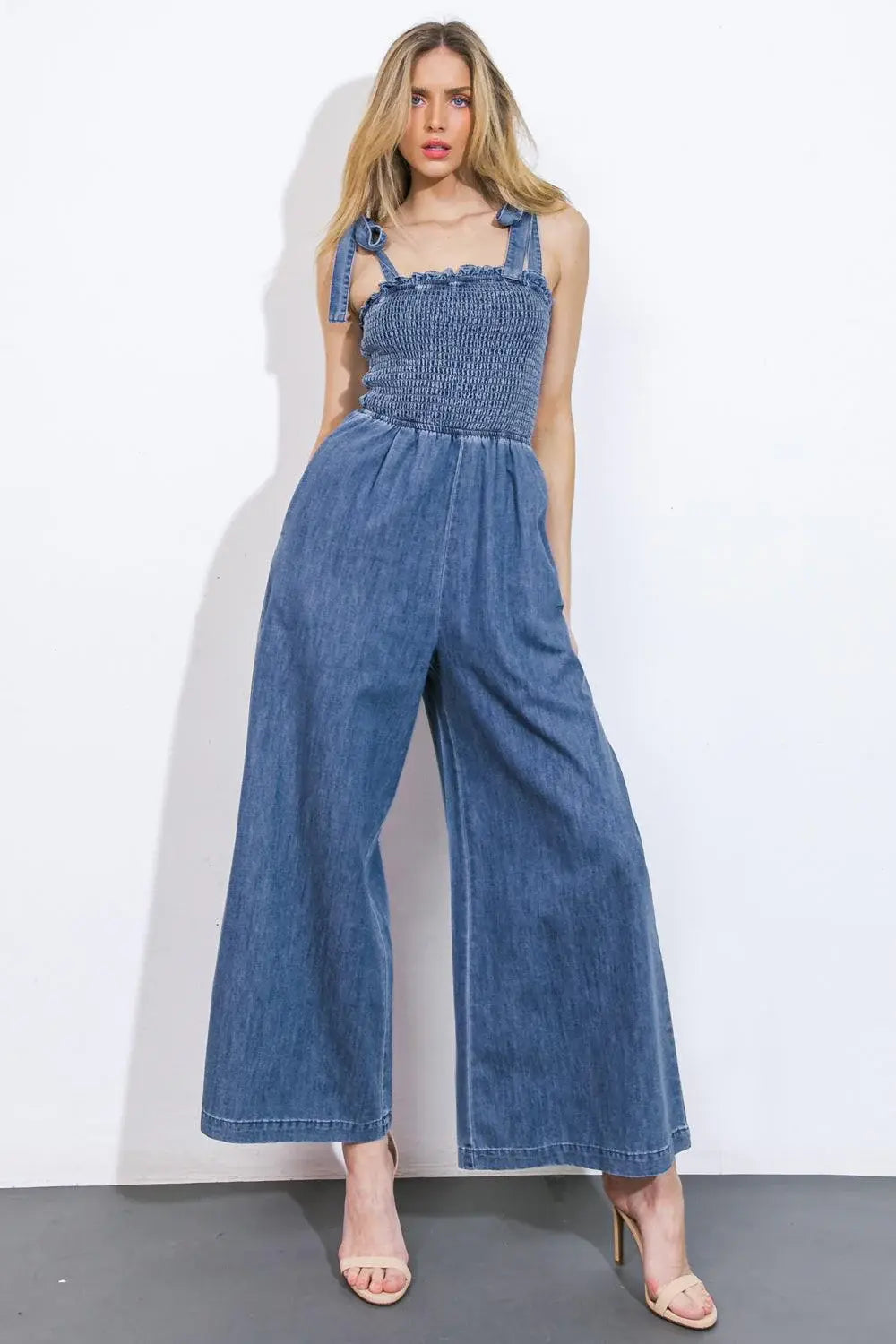 GETTING IT DONE DENIM JUMPSUIT - Flying Tomato - Flyclothing LLC