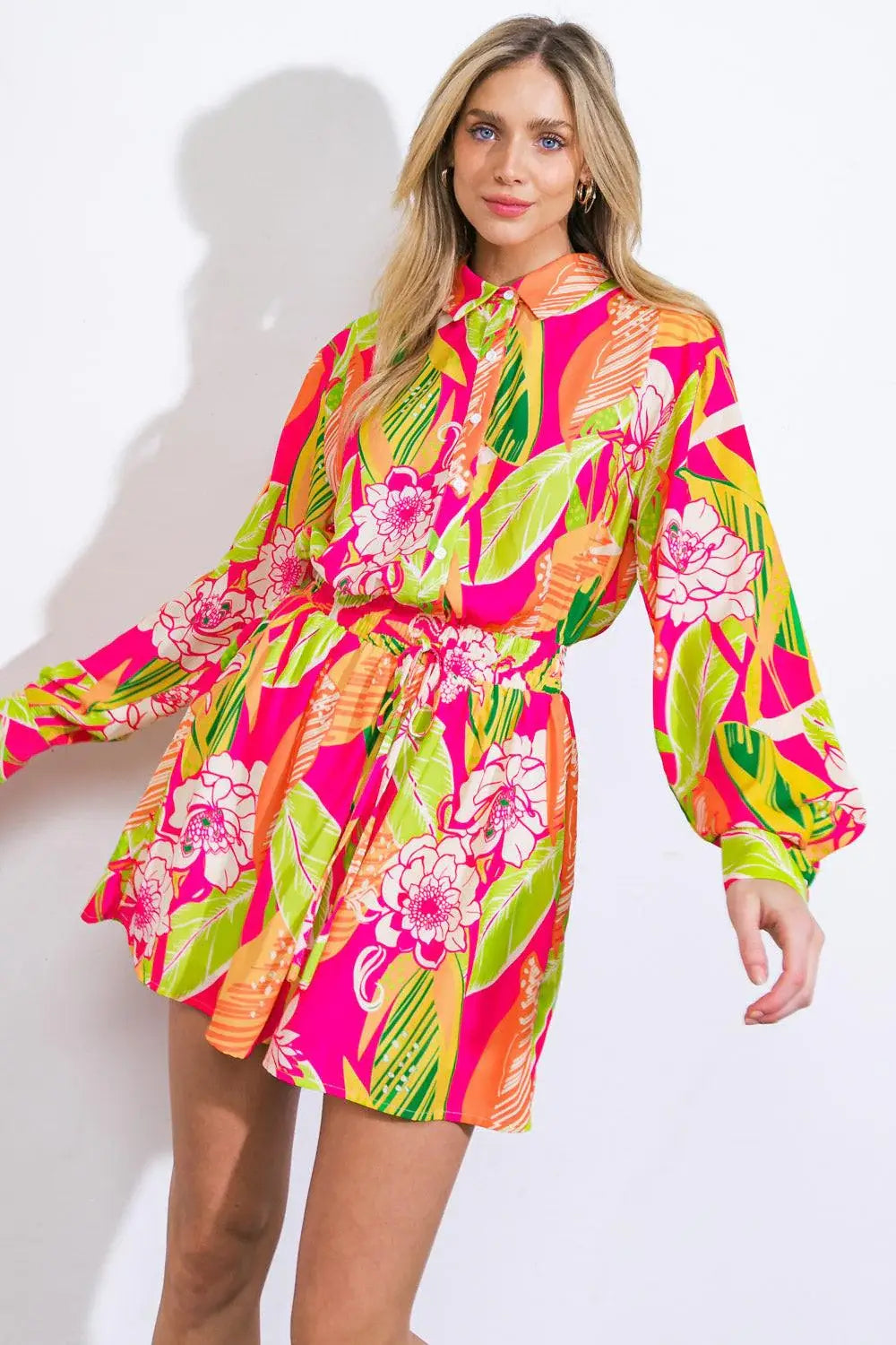 KEEPING YOU COMPANY WOVEN ROMPER - Flying Tomato - Flyclothing LLC