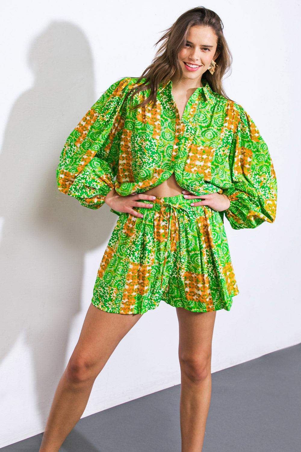ALL OF MY LOVE WOVEN SHORTS - Flying Tomato - Flyclothing LLC