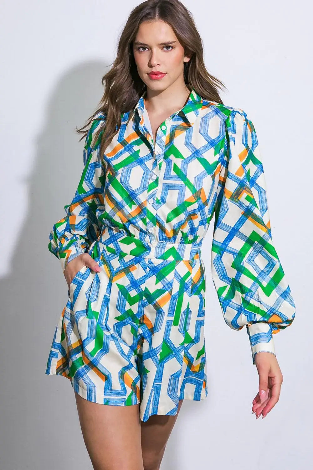 FOR THE OCCASION WOVEN ROMPER - Flying Tomato - Flyclothing LLC