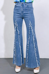 UNDER THE TUSCAN SUN DENIM PANTS - Flying Tomato - Flyclothing LLC