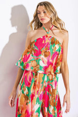 SWING OF THINGS PLISSE JUMPSUIT - Flying Tomato - Flyclothing LLC