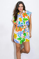 TUCKED AWAY WOVEN ROMPER - Flying Tomato - Flyclothing LLC