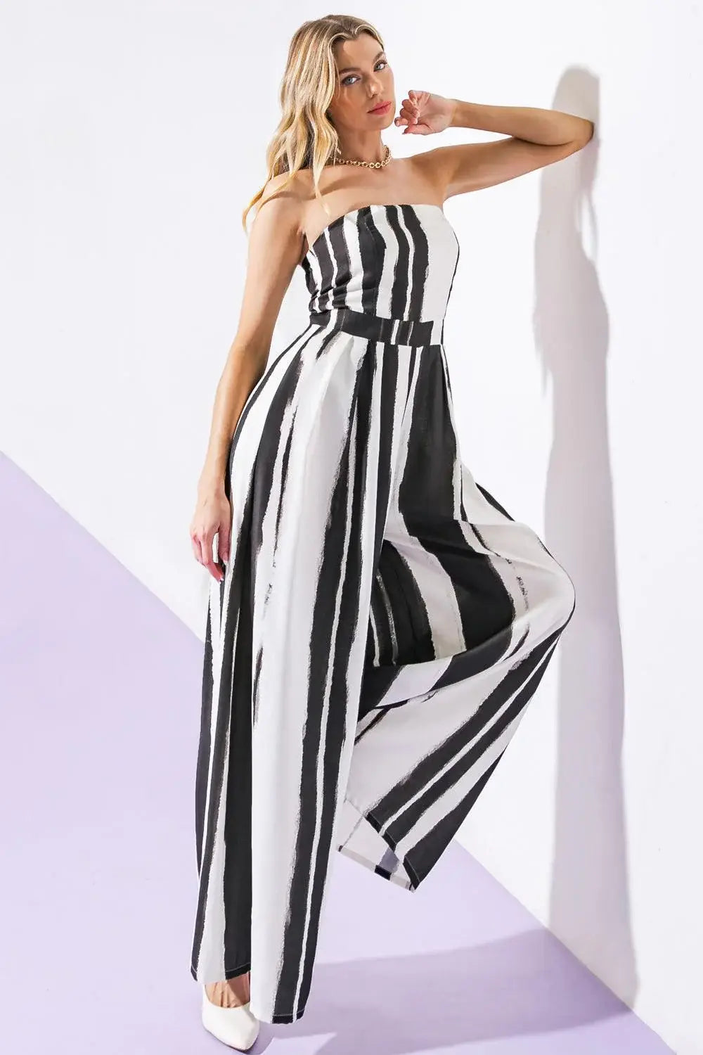 ANYWHERE WITH YOU WOVEN JUMPSUIT - Flying Tomato - Flyclothing LLC