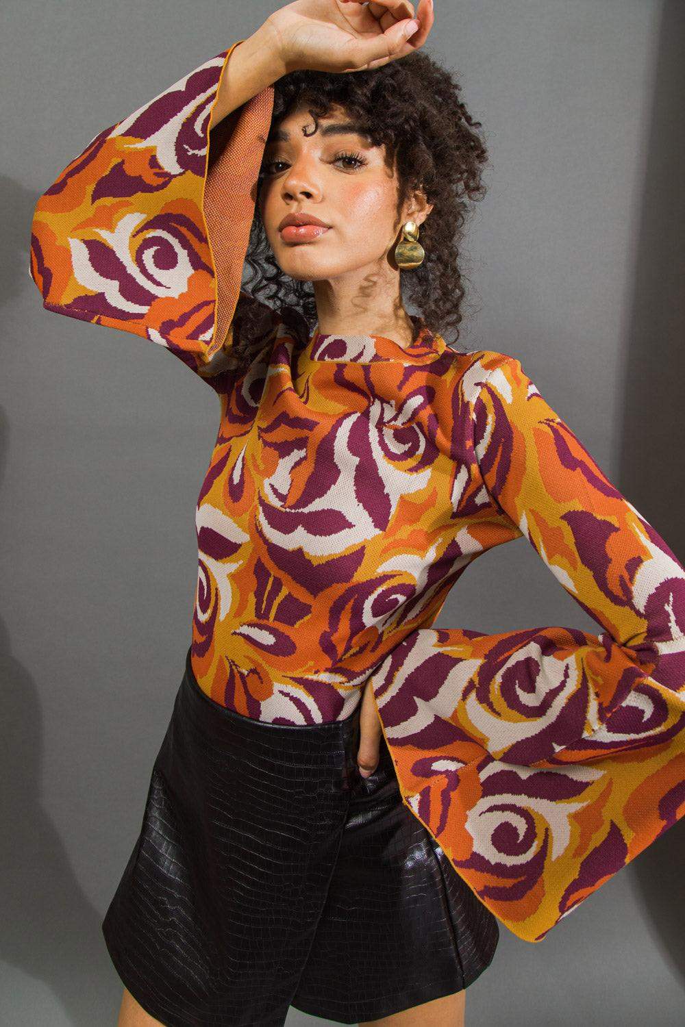 HER FAVORITE FEATURES SWEATER TOP - Flying Tomato - Flyclothing LLC