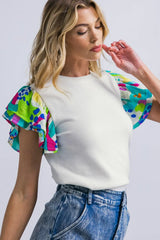 GLITTERY GLEE SWEATER TOP - Flying Tomato - Flyclothing LLC