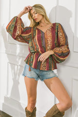 THRILLED FOR THIS WOVEN TOP - Flying Tomato - Flyclothing LLC