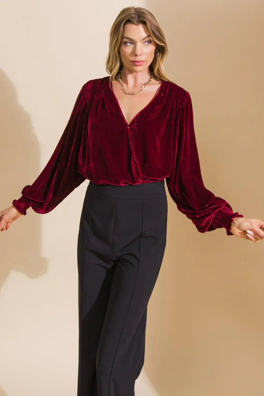LIKE NO OTHER VELVET BODYSUIT - Flying Tomato - Flyclothing LLC