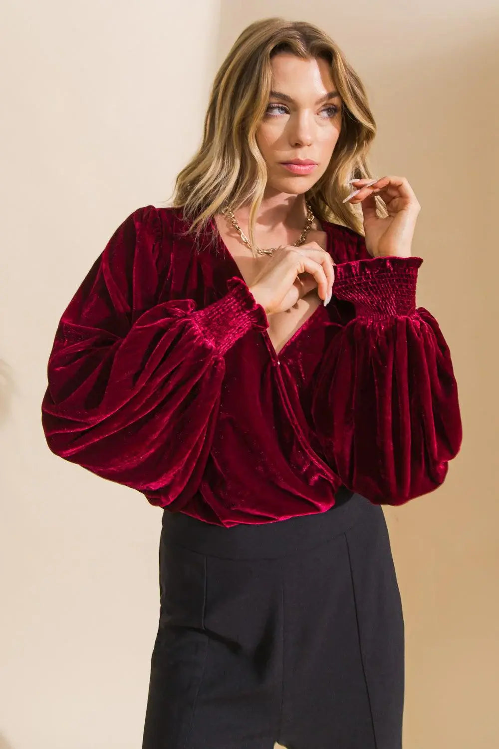 LIKE NO OTHER VELVET BODYSUIT - Flying Tomato - Flyclothing LLC
