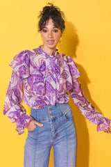 SWEETEST HELLO WOVEN TOP - Flying Tomato - Flyclothing LLC