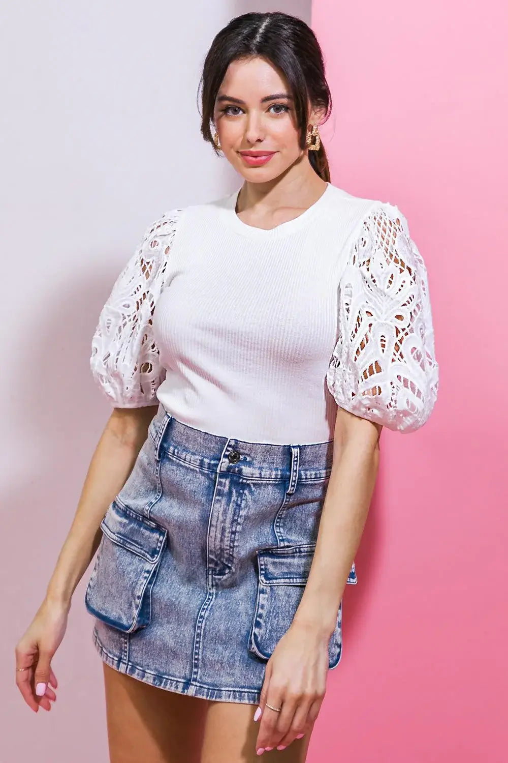 GETTING INTO THE GROOVE KNIT TOP - Flying Tomato - Flyclothing LLC