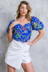 NO MATTER WHERE I GO WOVEN TOP - Flying Tomato - Flyclothing LLC
