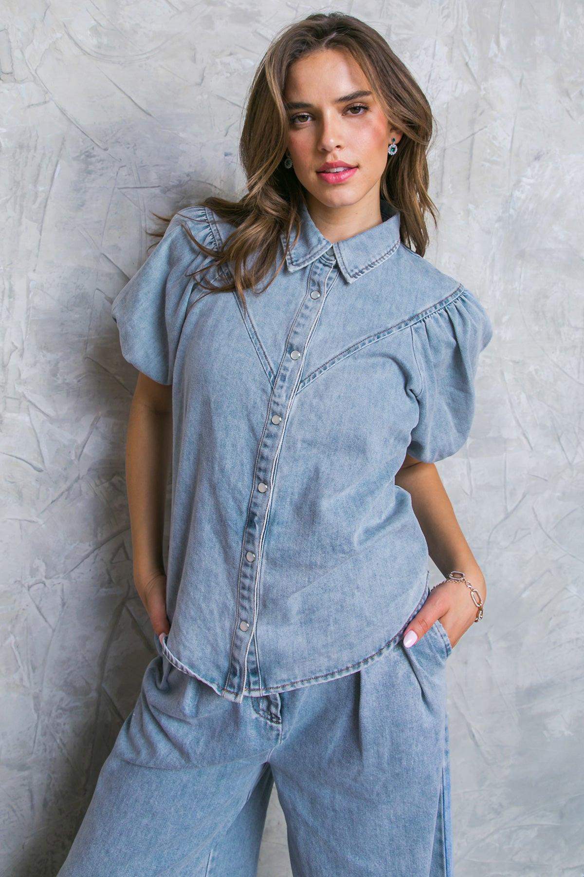 BE MY BABY ACID WASHED TOP - Flying Tomato - Flyclothing LLC