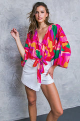 LOVE YOU LIKE WOVEN TOP - Flying Tomato - Flyclothing LLC