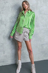 NOTHING TO REGRET SATIN WOVEN TOP - Flying Tomato - Flyclothing LLC