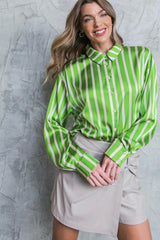 NOTHING TO REGRET SATIN WOVEN TOP - Flying Tomato - Flyclothing LLC