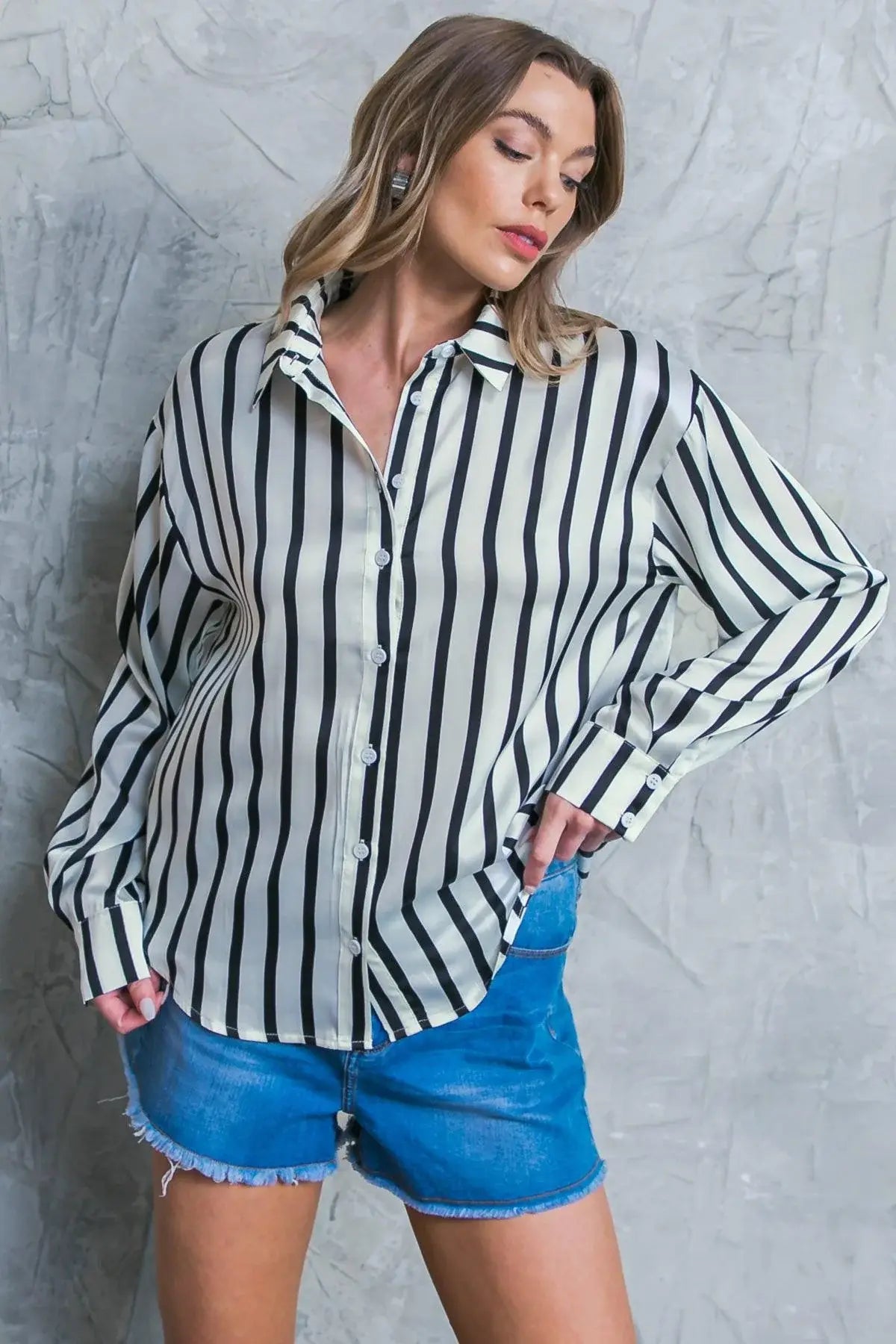 NOTHING TO REGRET SATIN WOVEN TOP - Flying Tomato - Flyclothing LLC
