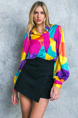 FOLLOW THE FLOW WOVEN TOP - Flying Tomato - Flyclothing LLC