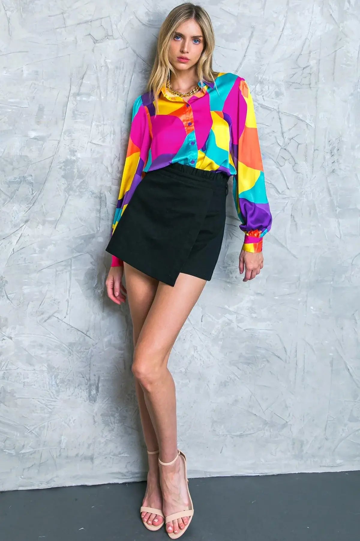 FOLLOW THE FLOW WOVEN TOP - Flying Tomato - Flyclothing LLC