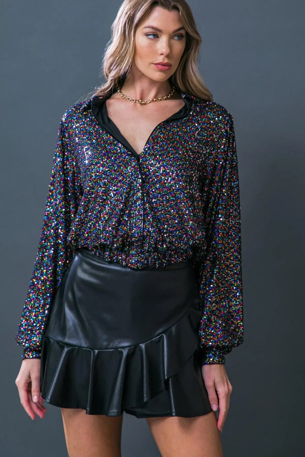 FREEDOM CALLS SEQUIN TOP - Flying Tomato - Flyclothing LLC