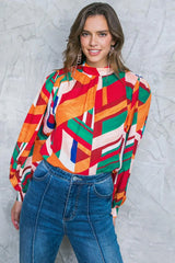 LIGHT UP MY LIFE WOVEN TOP - Flying Tomato - Flyclothing LLC