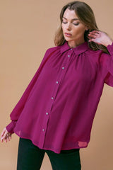 MIDNIGHT CHIC WOVEN TOP - Flying Tomato - Flyclothing LLC