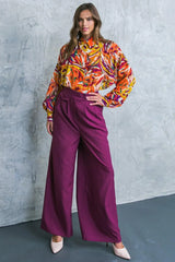 FAMOUS BEHAVIOR WOVEN TOP - Flying Tomato - Flyclothing LLC